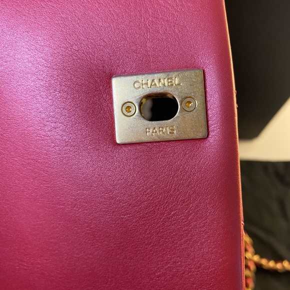 CHANEL Front Pocket Top Handle Flap Bag Quilted Calfskin Mini Pink - Picture 7 of 15